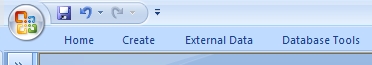 Microsoft Office Toolbar for Microsoft Access