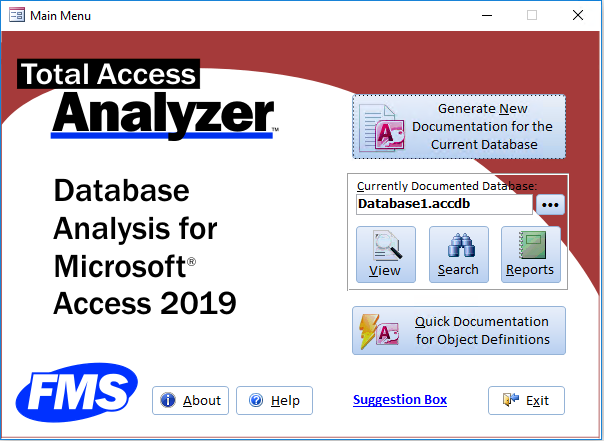 Microsoft Access Database Documentation and Analysis Wizard