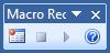 Macro Recorder Toolbar in the VB6 and VBA IDE