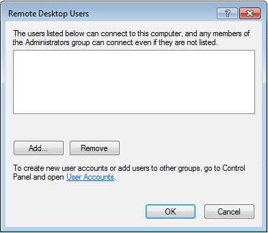Remote Desktop Users